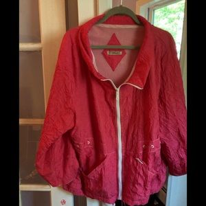 Very comfortable light jacket. Will fit 1x-2x